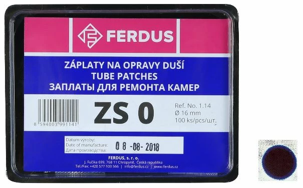 FS Boîte 100 Rustines Ferdus ZS En 16mm 3 FS Boîte 100 Rustines Ferdus ZS En 16mm