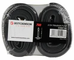 Chambres à Air Hutchinson Butyl 700x20/25 Valve 48mm - Lot De 2