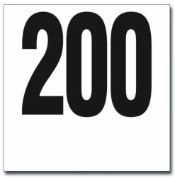 FS Dossards Tyvek Noir - 20 X 20