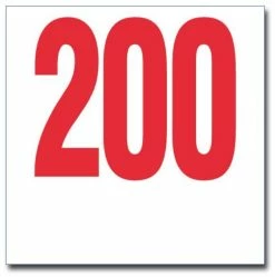 FS Dossards Tyvek Rouge - 20 X 20