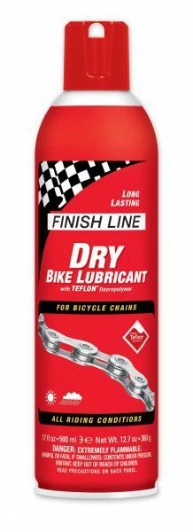Lubrifiant Sec 500ml Finish Line Dry Teflon 17OZ Pour Toutes Conditions