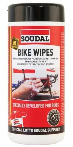 Nettoyant Soudal Bike Wipes - Pot De 50 Lingettes