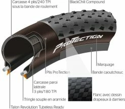 Pneu Continental Gravel Terra Speed ProTection 700x40 Tubeless Ready -vélos Soldes Magasin pneu continental gravel terra speed protection 275x150 650x40b tubeless ready art 101717 p image 101004 grande