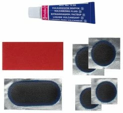 FS Trousse Réparation Ferdus Velo Vtt Et Route : 5 Rustines + Râpe + Colle