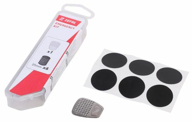 ZEFAL Trousse Zéfal Emergency Kit : 6 Rustines Autocollantes + Râpe Réf.1135C 3 ZEFAL Trousse Zéfal Emergency Kit : 6 Rustines Autocollantes + Râpe Réf.1135C